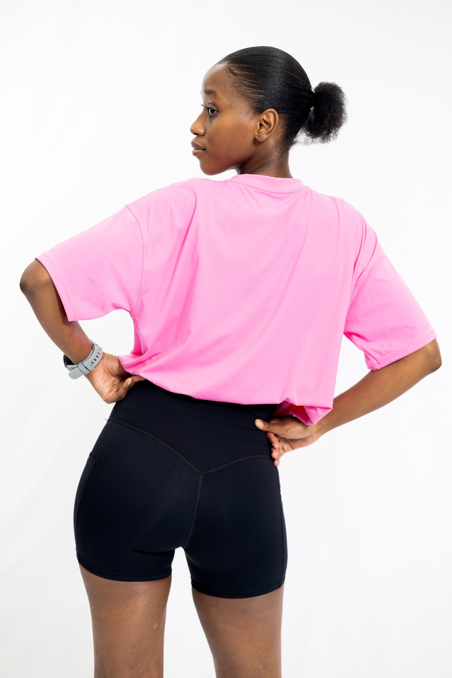 Black shorts and oversized loose Zen Tee (Set)