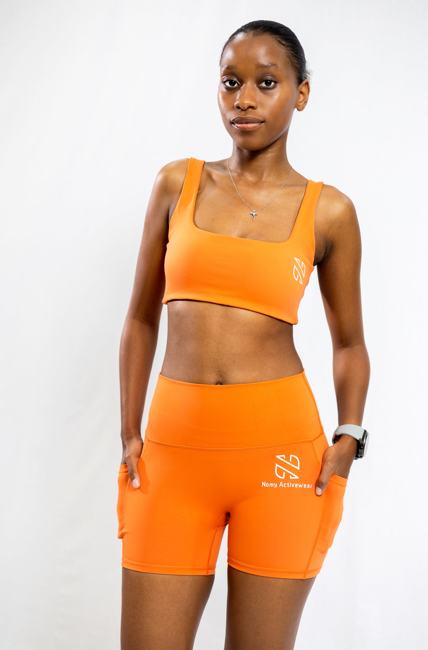 Glow getter- High waist Shorts set