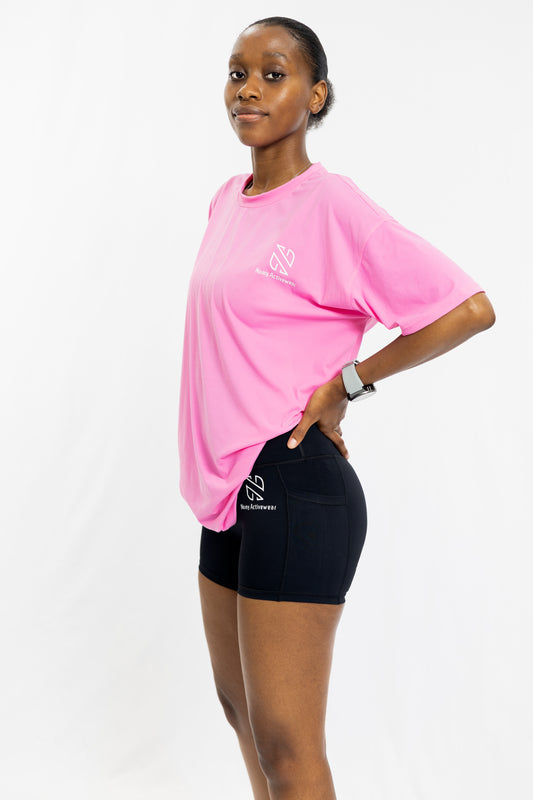 Black shorts and oversized loose Zen Tee (Set)